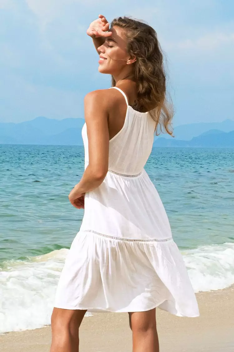 Cupshe Marley White High Neck Dress 2 Cupshe Marley White High Neck Dress - Image 2