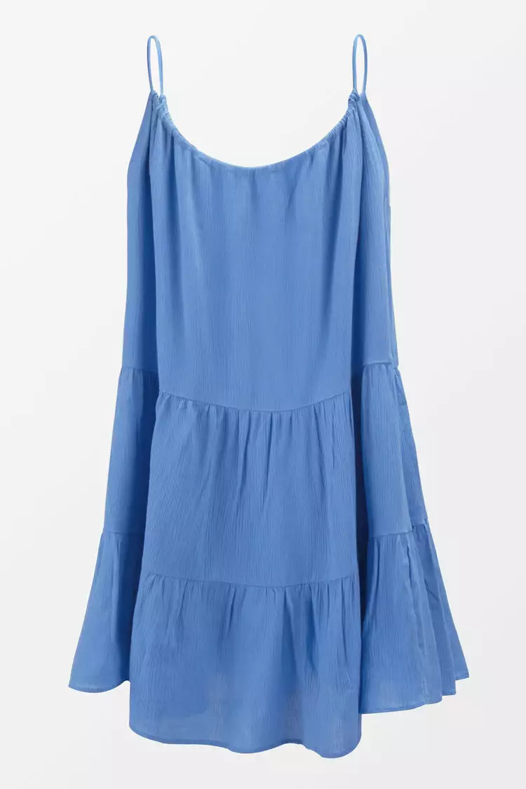 Cupshe Caroline Blue Ruffle Slip Dress 4 Cupshe Caroline Blue Ruffle Slip Dress - Image 4
