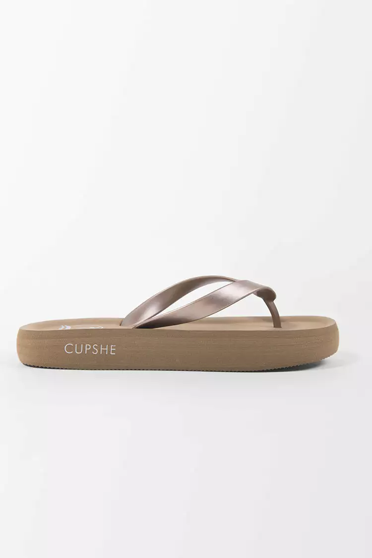 Cupshe Sand Bar Flip Flops 2 Cupshe Sand Bar Flip Flops - Image 2