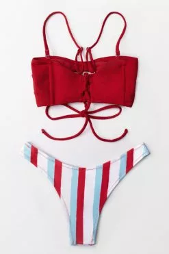 Cupshe Red and Stripe Cutout Bandeau Bikini -Deals Cupshe Store 2 1fd7607c c3c6 4b56 9f8e d9a6590c5fb8