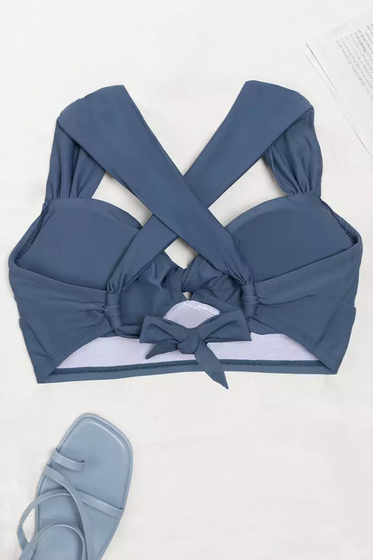 Cupshe Kirstin Twist Front Plus Size Bikini Top 4 Cupshe Kirstin Twist Front Plus Size Bikini Top - Image 4