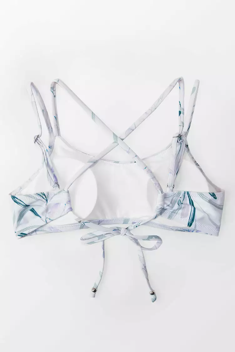 Cupshe Floral Double Straps Crisscross Bikini Top 4 Cupshe Floral Double Straps Crisscross Bikini Top - Image 4