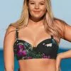 Cupshe Annabelle Floral Moulded Cup Plus Size Bikini Top