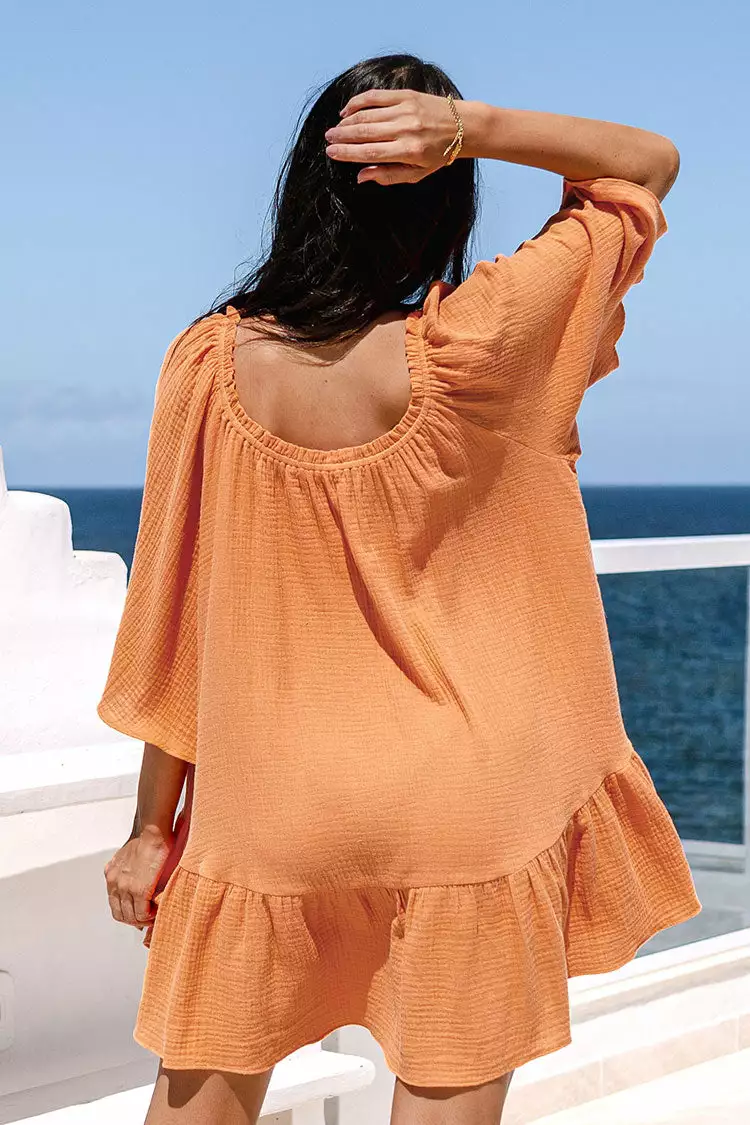 Cupshe Sarina Round Neckline Ruffled Cover Up 2 Cupshe Sarina Round Neckline Ruffled Cover Up - Image 2