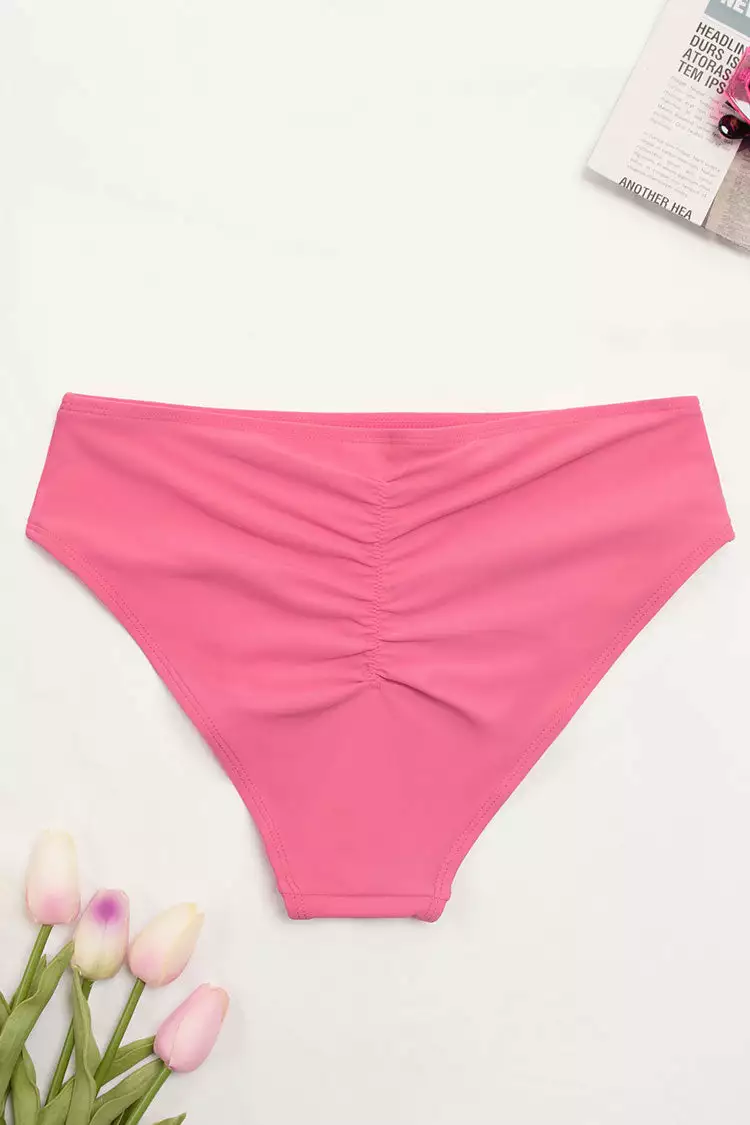 Cupshe Floral Impressions Back Shirred Hipster Bikini Bottom 4 Cupshe Floral Impressions Back Shirred Hipster Bikini Bottom - Image 4