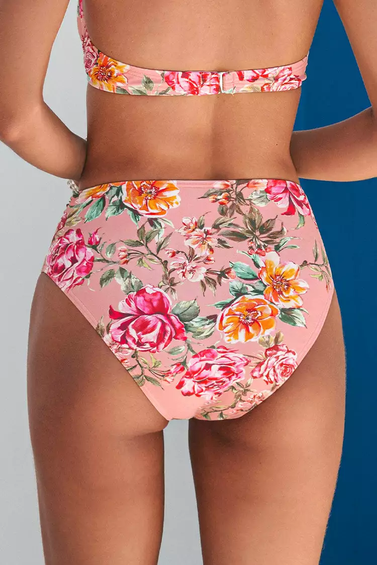 Cupshe Rosy Outlook Sash High Waist Bikini Bottom 2 Cupshe Rosy Outlook Sash High Waist Bikini Bottom - Image 2