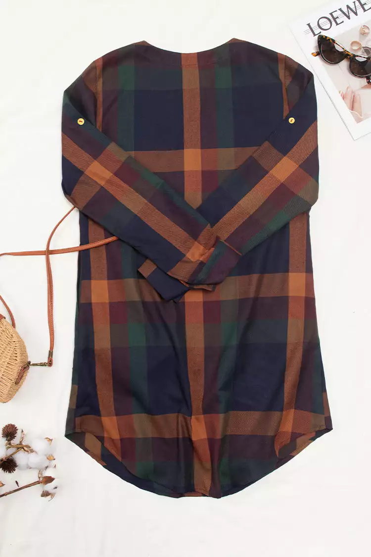 Cupshe Rhianna Plaid Rounded Hem Shift Dress 4 Cupshe Rhianna Plaid Rounded Hem Shift Dress - Image 4