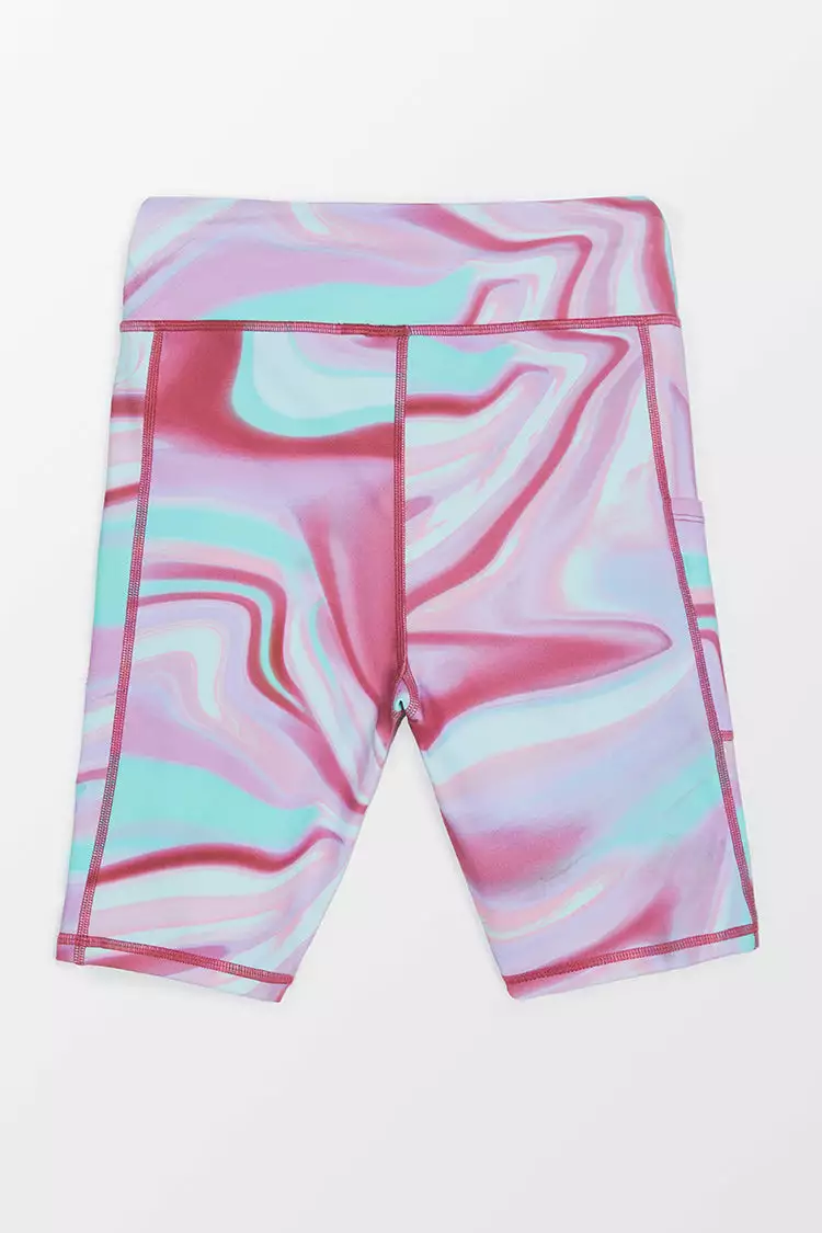 Cupshe Amor Abstract Print Elastic Waisted Bike Shorts 6 Cupshe Amor Abstract Print Elastic Waisted Bike Shorts - Image 6