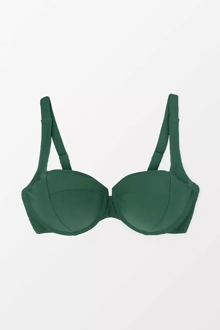 Cupshe Galilea Green Moulded Cup Bikini Top 4 Cupshe Galilea Green Moulded Cup Bikini Top - Image 4