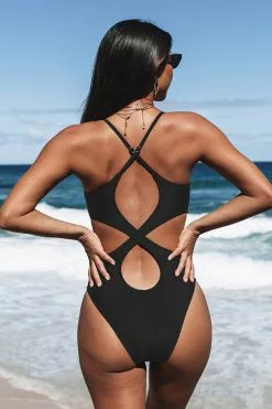 Cupshe Kasey Cutout Back One Piece Swimsuit