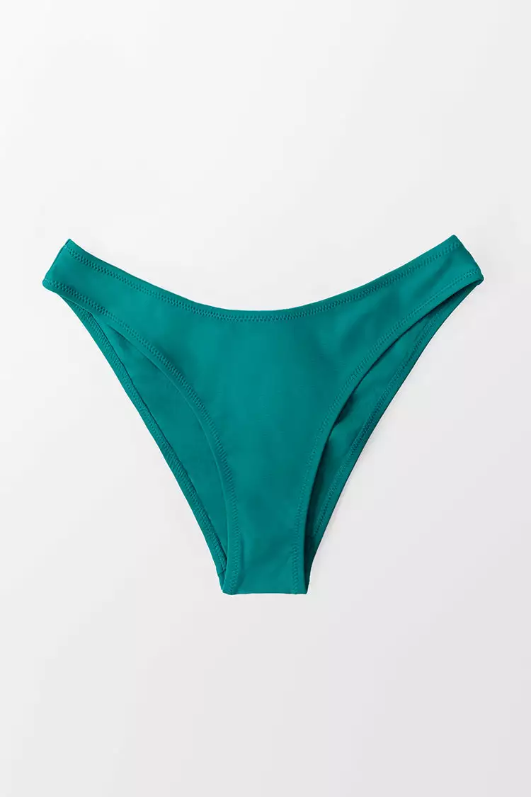 Cupshe Teal Low Waisted Mid Cut Bikini Bottom 3 Cupshe Teal Low Waisted Mid Cut Bikini Bottom - Image 3