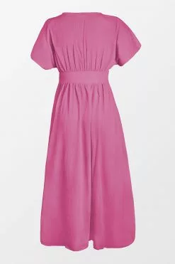 Cupshe Aubriella Front Button V-neck Ruching Maxi Dress 8 Cupshe Aubriella Front Button V-neck Ruching Maxi Dress -Deals Cupshe Store 2 3266ccea 20cd 48d8 810e aefaf5056553