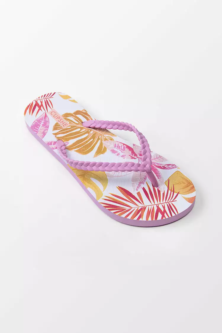 Cupshe Summer Tropical Flip Flops 3 Cupshe Summer Tropical Flip Flops - Image 3