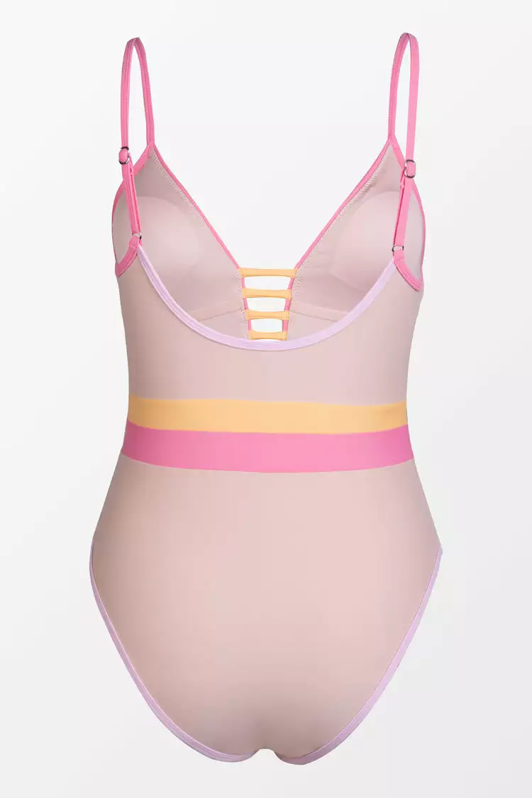 Cupshe Kierra Color Block Strappy One Piece Swimsuit 4 Cupshe Kierra Color Block Strappy One Piece Swimsuit - Image 4