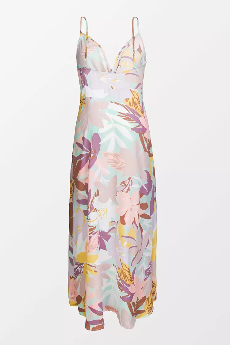 Cupshe Liliana Leafy Plunge Unique Hem Maxi Slip Dress 2 Cupshe Liliana Leafy Plunge Unique Hem Maxi Slip Dress - Image 2