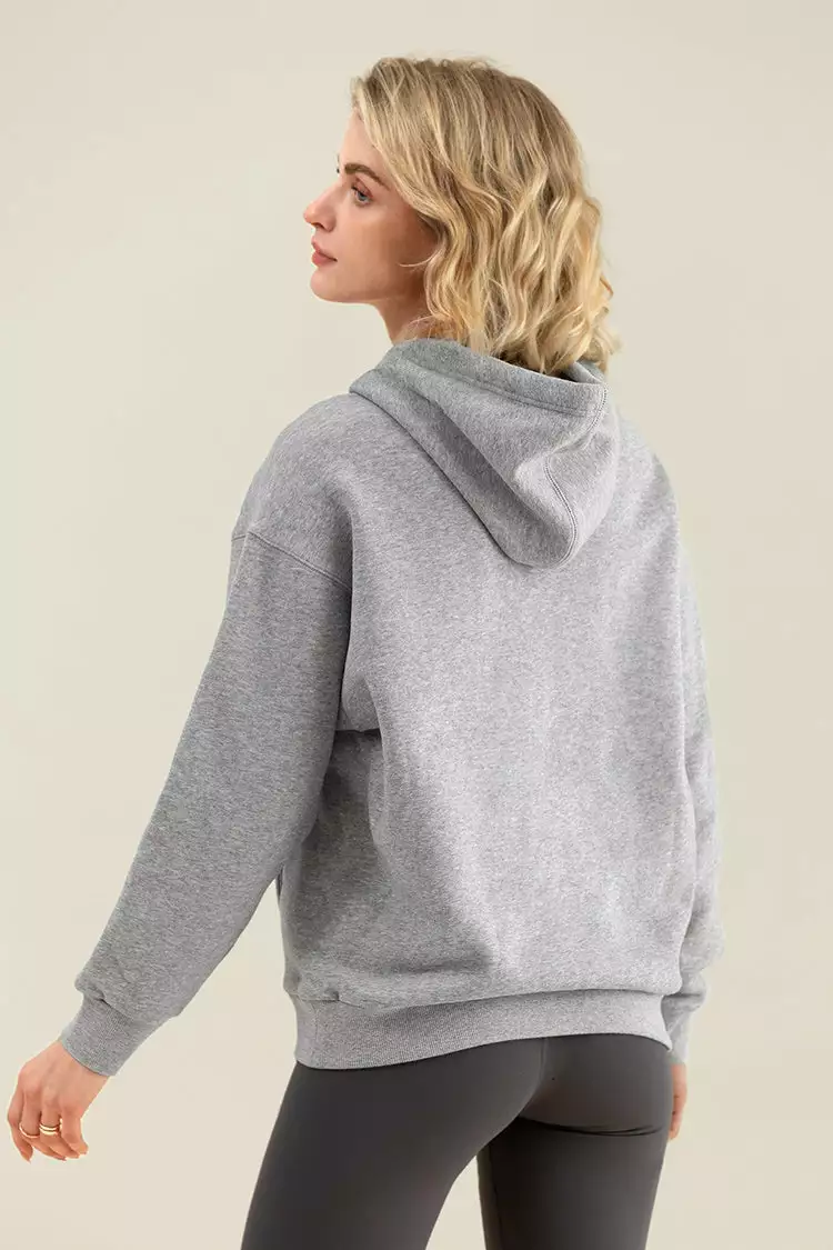 Cupshe Snow Kiss Gray Hoodie 2 Cupshe Snow Kiss Gray Hoodie - Image 2