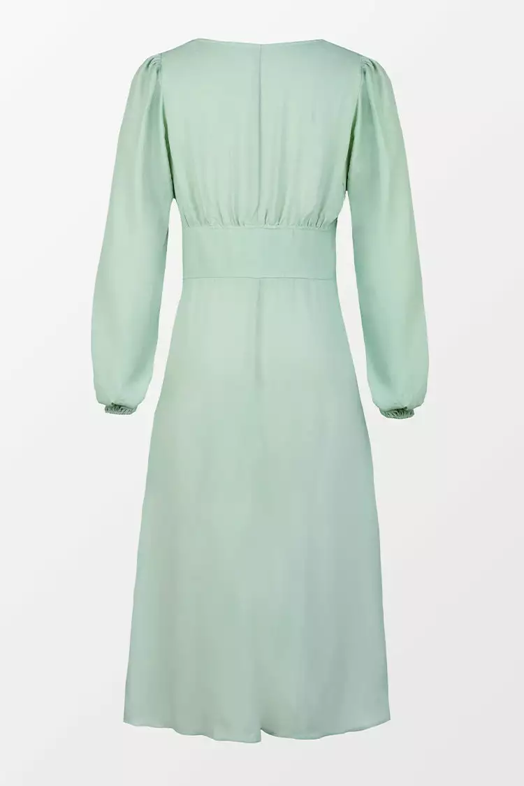 Cupshe Dalary Plunge Button Front Split Dress 4 Cupshe Dalary Plunge Button Front Split Dress - Image 4