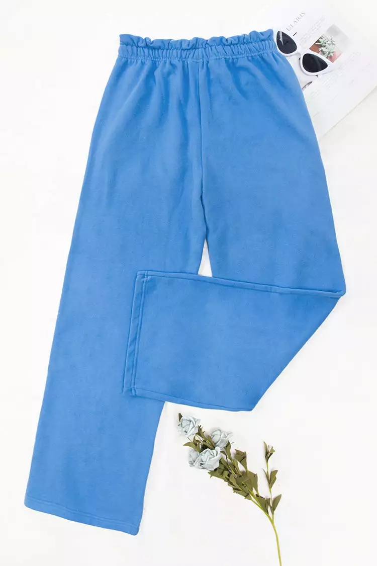 Cupshe Barcelona High Elastic Waist Straight Leg Pants 2 Cupshe Barcelona High Elastic Waist Straight Leg Pants - Image 2