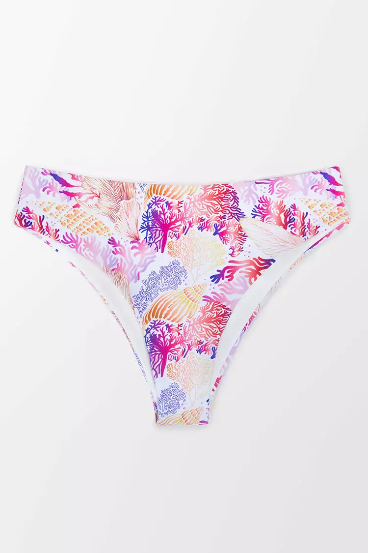 Cupshe Octavia Coral Print Bikini Bottom 3 Cupshe Octavia Coral Print Bikini Bottom - Image 3