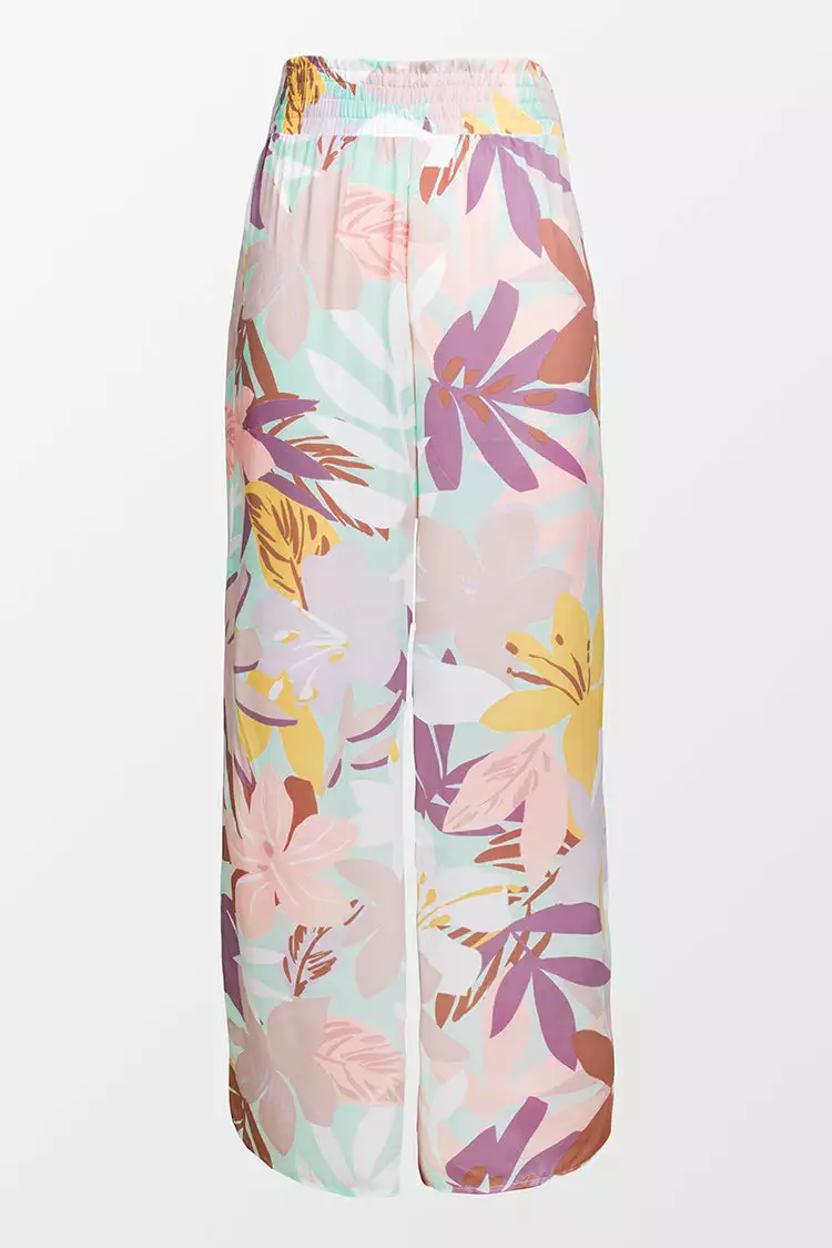 Cupshe Liliana Leafy Elastic Waisted Pants 4 Cupshe Liliana Leafy Elastic Waisted Pants - Image 4