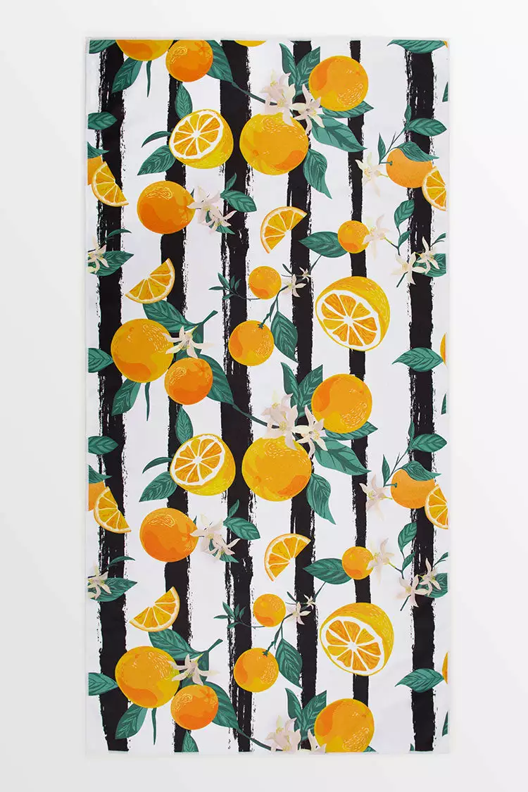 Cupshe Wilshire Orange And Striped Beach Blanket 3 Cupshe Wilshire Orange And Striped Beach Blanket - Image 3