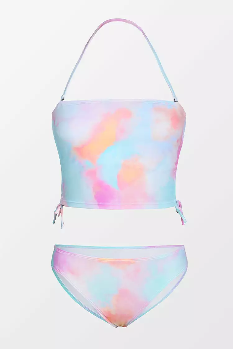 Cupshe Wendy Tie Dye Halter Side Tie Bikini 5 Cupshe Wendy Tie Dye Halter Side Tie Bikini - Image 5