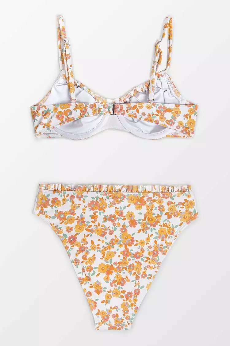 Cupshe Hunter Ditsy Floral Underwire Bikini 4 Cupshe Hunter Ditsy Floral Underwire Bikini - Image 4