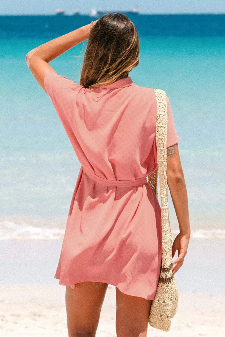 Cupshe Austyn Belted Button Front Shirt Dress 2 Cupshe Austyn Belted Button Front Shirt Dress - Image 2