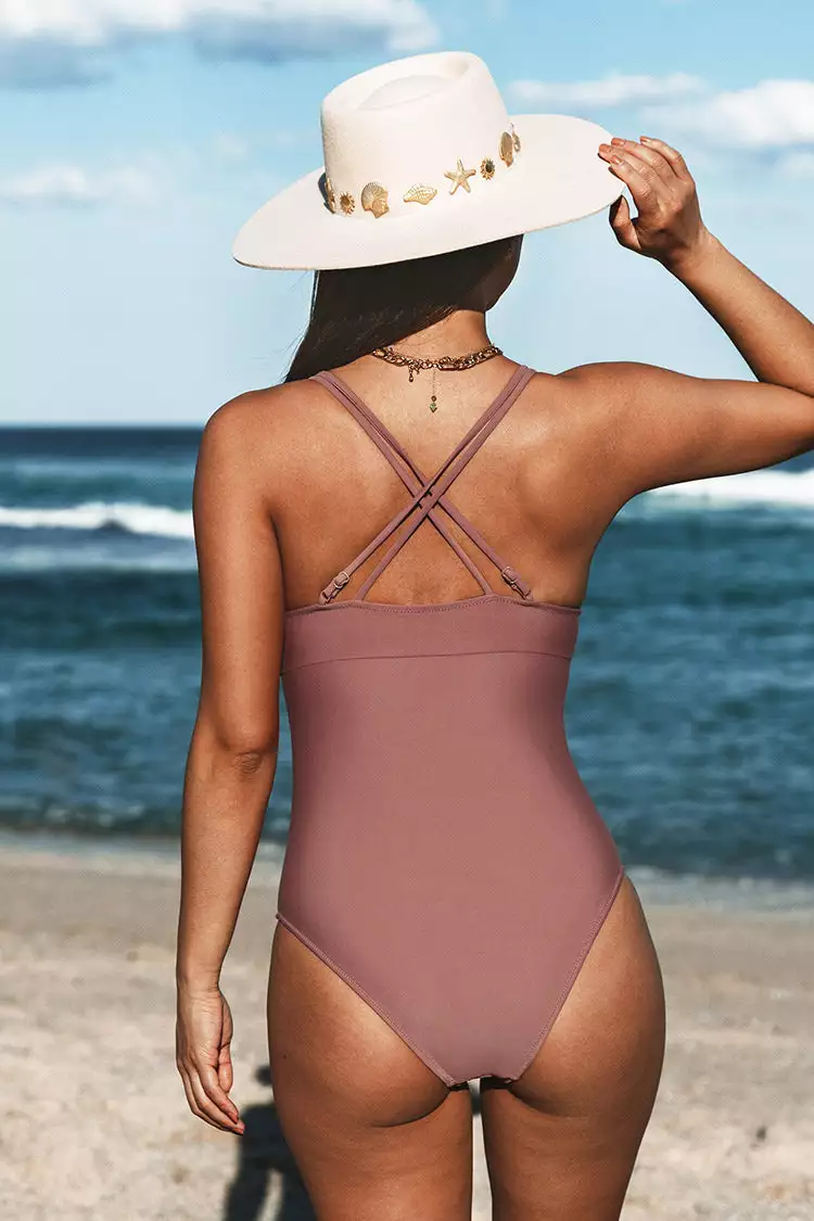 Cupshe Carter O-ring Crisscross One Piece Swimsuit 2 Cupshe Carter O-ring Crisscross One Piece Swimsuit - Image 2