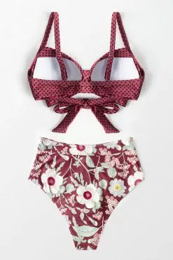 Cupshe Polka Dot and Floral Twist Bikini 7 Cupshe Polka Dot and Floral Twist Bikini -Deals Cupshe Store 2 48d79888 9bab 4498 9c83 adc801e79963