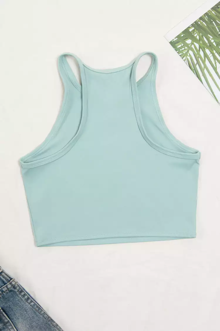 Cupshe Ocean Springs Round Neck Sports Bra 2 Cupshe Ocean Springs Round Neck Sports Bra - Image 2