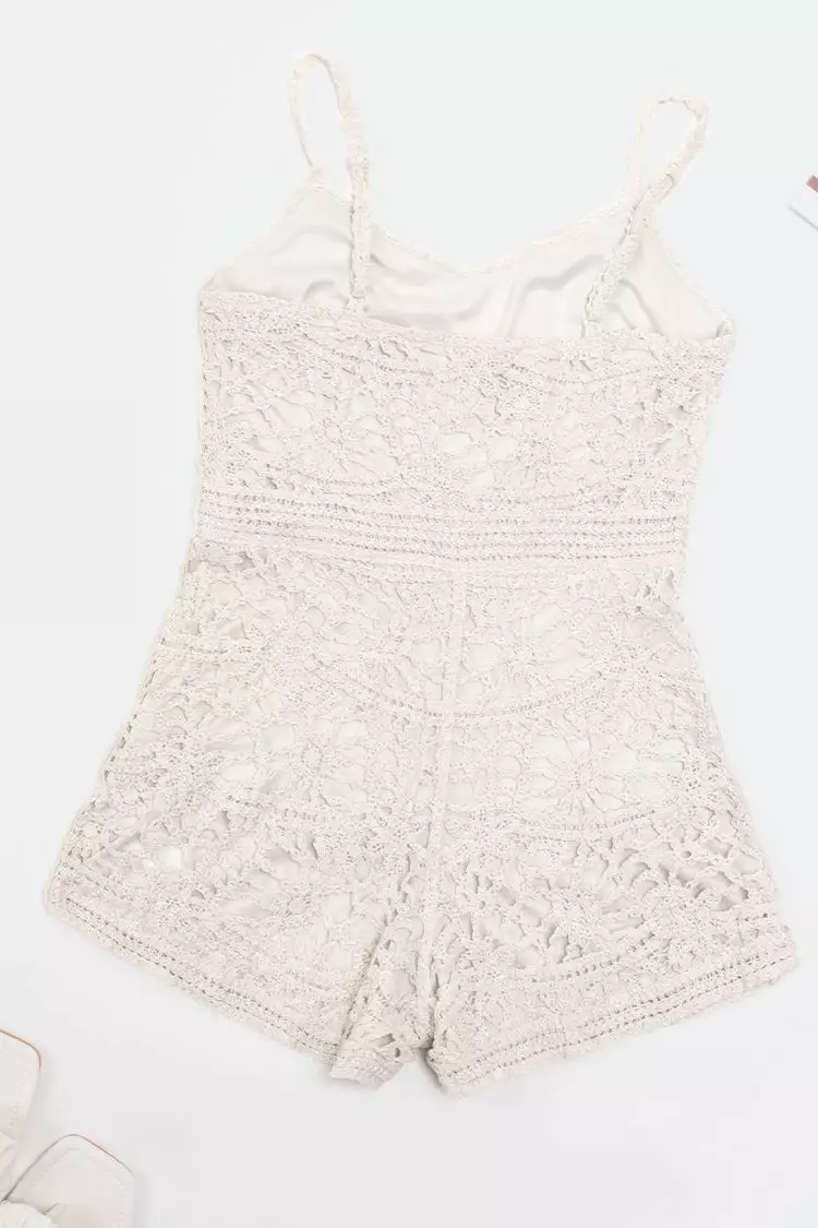 Cupshe Jenny Boho Scoop Crochet Romper 4 Cupshe Jenny Boho Scoop Crochet Romper - Image 4