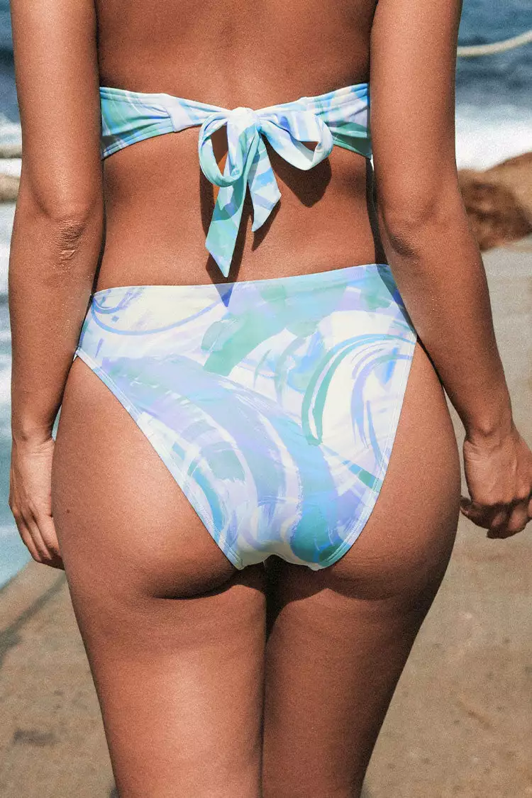 Cupshe Neon Waves Merrow Edge Cheeky Hipster Bikini Bottom 2 Cupshe Neon Waves Merrow Edge Cheeky Hipster Bikini Bottom - Image 2