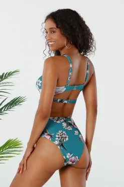Cupshe Blue Floral Twist Cutout High Waisted Bikini 8 Cupshe Blue Floral Twist Cutout High Waisted Bikini -Deals Cupshe Store 2 4b1b79e9 6216 44f6 8b45 3a3d51e46fdc