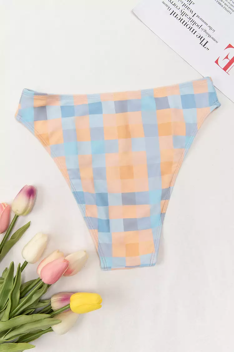 Cupshe Jaida Checkered High Cut Bikini Bottom 4 Cupshe Jaida Checkered High Cut Bikini Bottom - Image 4