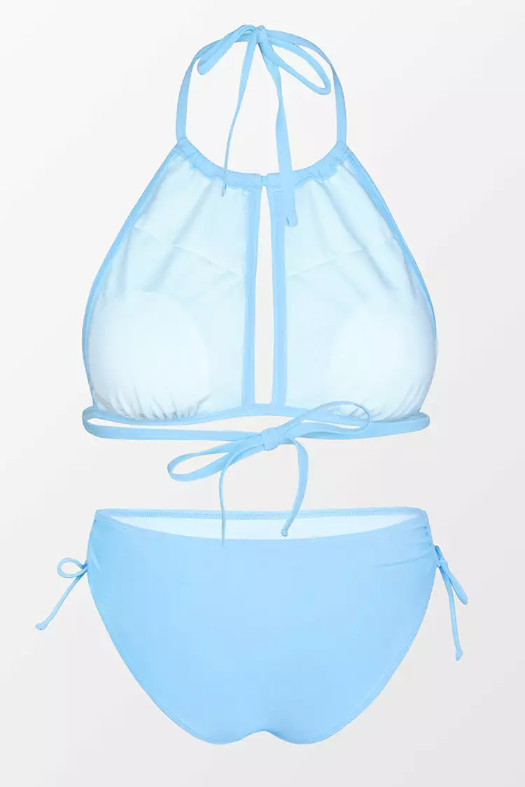 Cupshe Joyful Retro Tunneled Keyhole High Neck and Hipster Bikini Set 4 Cupshe Joyful Retro Tunneled Keyhole High Neck and Hipster Bikini Set - Image 4