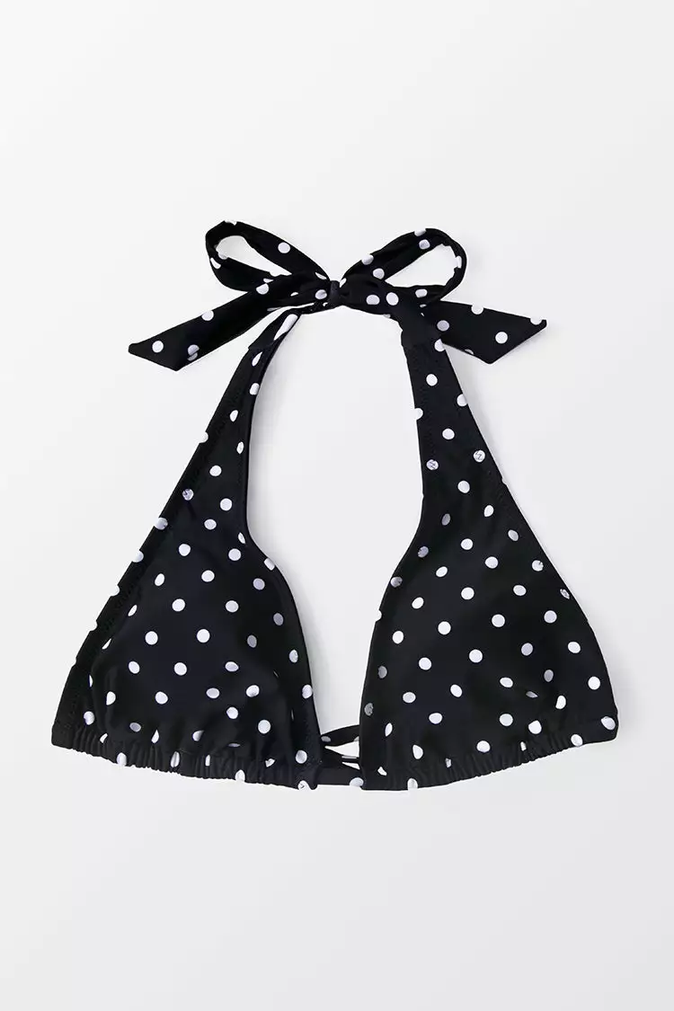 Cupshe Polka Dot Halter Bikini top 3 Cupshe Polka Dot Halter Bikini top - Image 3