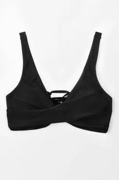 Cupshe Cecilia Black V-neck Lace Up Plus Size Bikini Top 6 Cupshe Cecilia Black V-neck Lace Up Plus Size Bikini Top -Deals Cupshe Store 2 519d2f27 1ed8 4104 ba87 d7f183870572