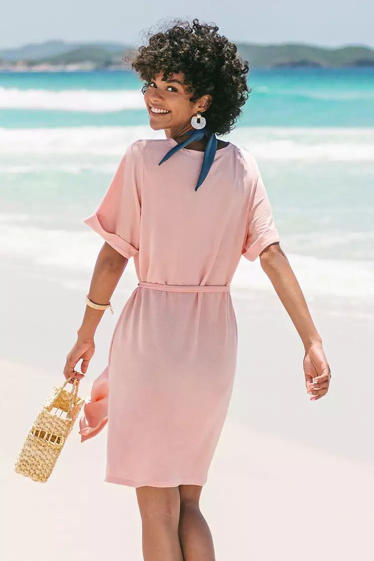 Cupshe Cielo Self Belt Split Cover-up Dress 2 Cupshe Cielo Self Belt Split Cover-up Dress - Image 2