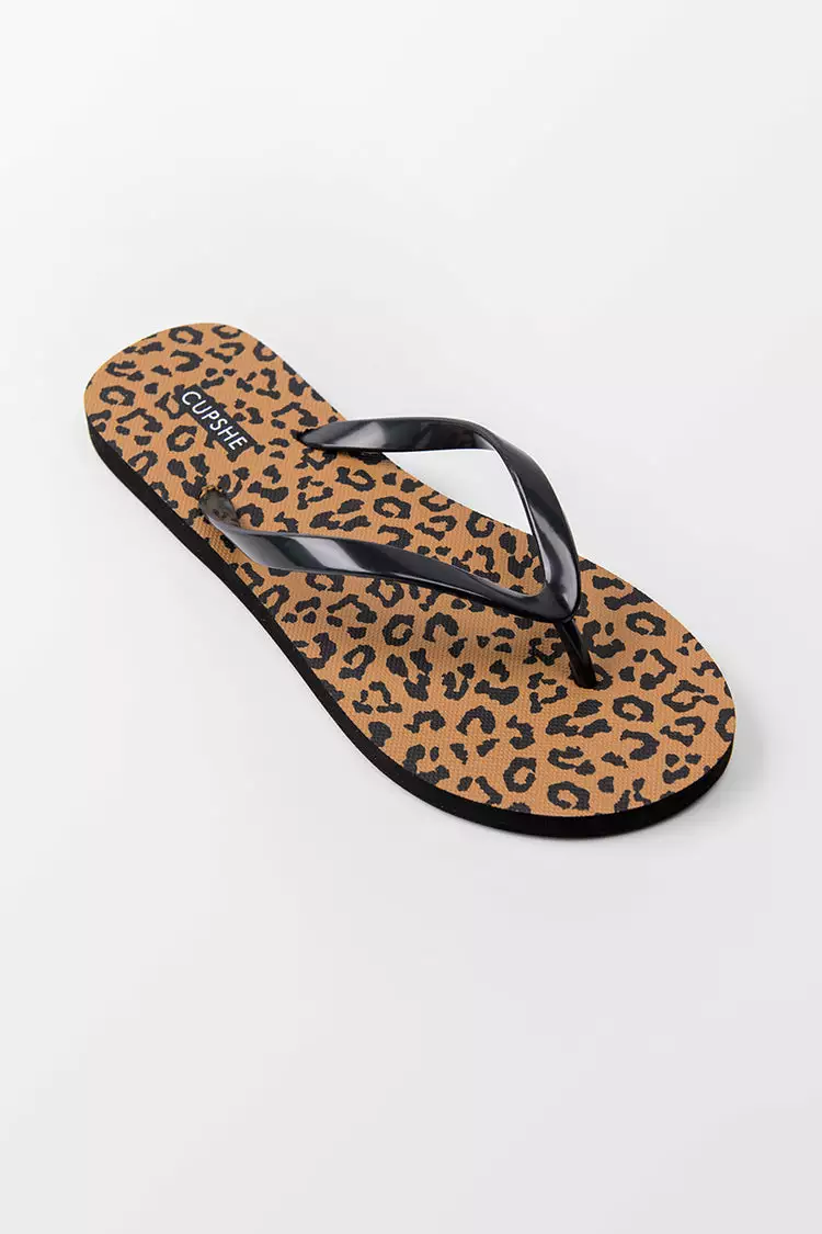 Cupshe Wild Side Leopard Flip Flops 2 Cupshe Wild Side Leopard Flip Flops - Image 2