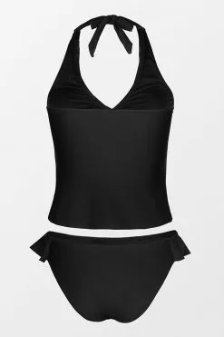 CUPSHE Angelique Black Ruffle Halter Tankini -Deals Cupshe Store 2 558a0f6c ec51 4221 9ab4 67508a23b29e