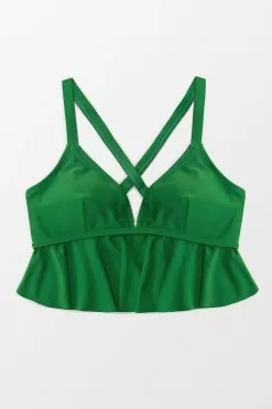 Cupshe Zoe Ruffle Crisscross Plus Size Bikini Top -Deals Cupshe Store 2 5991658d 9dc1 4dcc ae0f 593d44703493