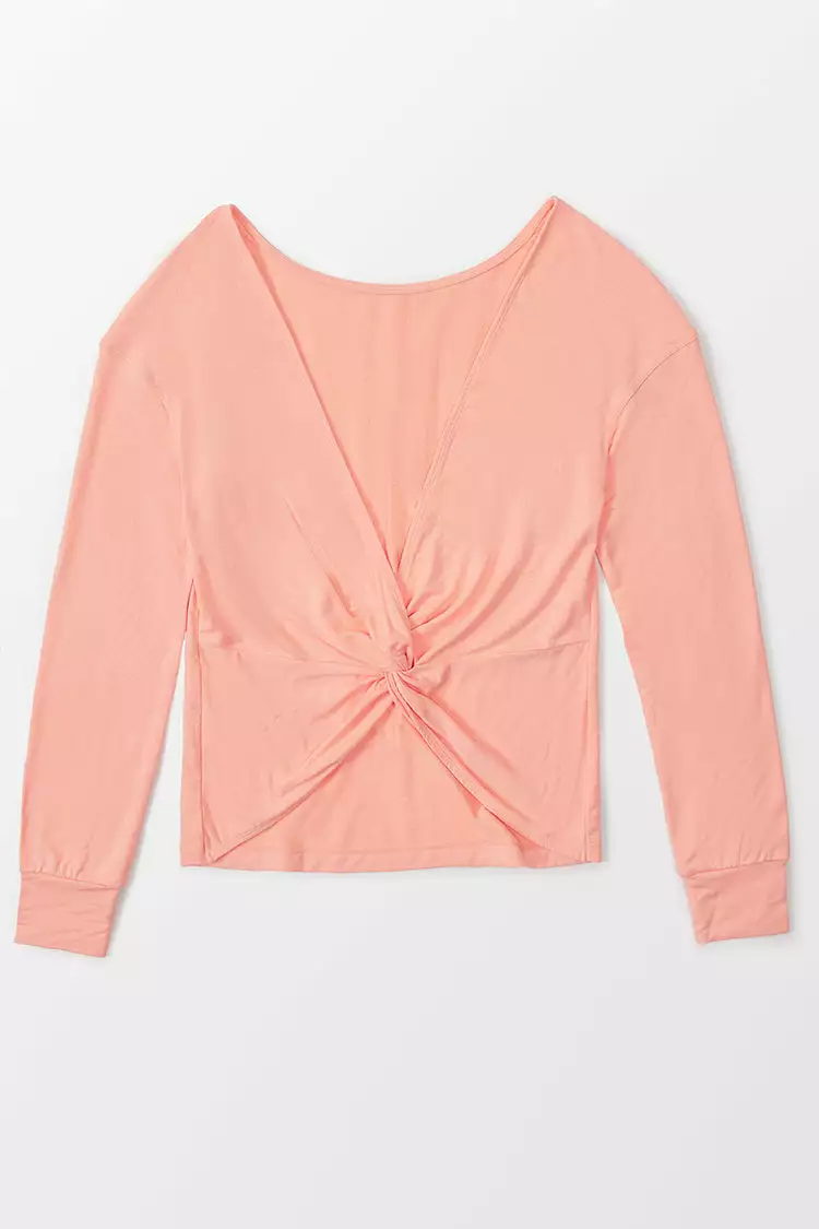 Cupshe Peachy Drop Shoulder Sweatshirt 3 Cupshe Peachy Drop Shoulder Sweatshirt - Image 3