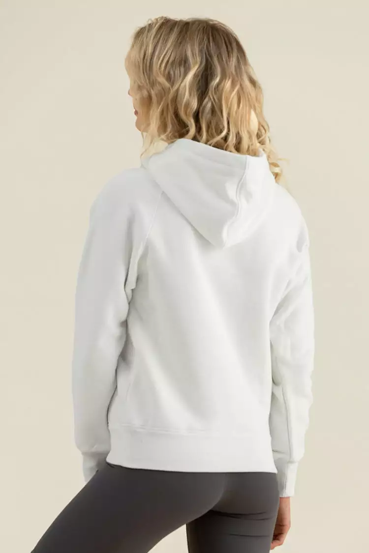 Cupshe Snow Kiss White Half Zip Hoodie 2 Cupshe Snow Kiss White Half Zip Hoodie - Image 2