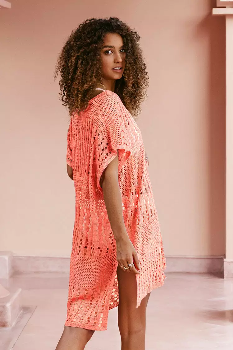 Cupshe Brenda V-neck Hollow Out Cover Up 2 Cupshe Brenda V-neck Hollow Out Cover Up - Image 2