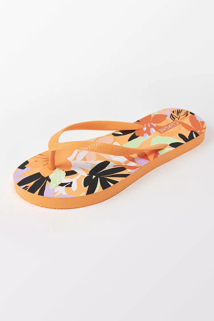 Cupshe Wildberry Floral Flip Flops 2 Cupshe Wildberry Floral Flip Flops - Image 2