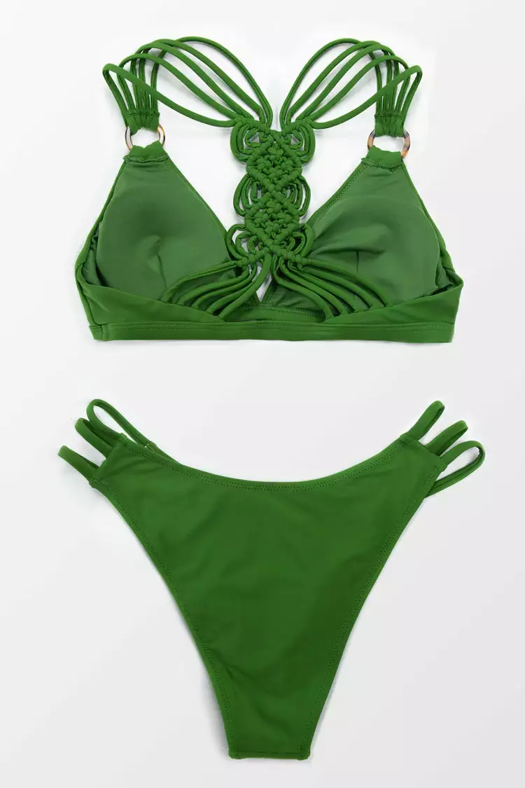 Cupshe Green Braided Back Bikini 5 Cupshe Green Braided Back Bikini - Image 5