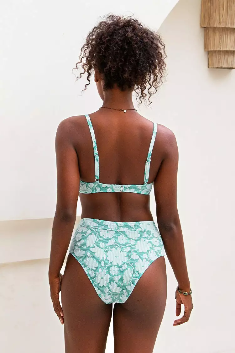 Cupshe Siena Floral Ruched High Waisted Bikini 2 Cupshe Siena Floral Ruched High Waisted Bikini - Image 2