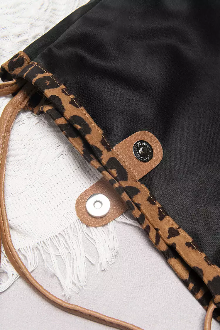 Cupshe Leopard Brown Double Handle Shoulder Bag 2 Cupshe Leopard Brown Double Handle Shoulder Bag - Image 2