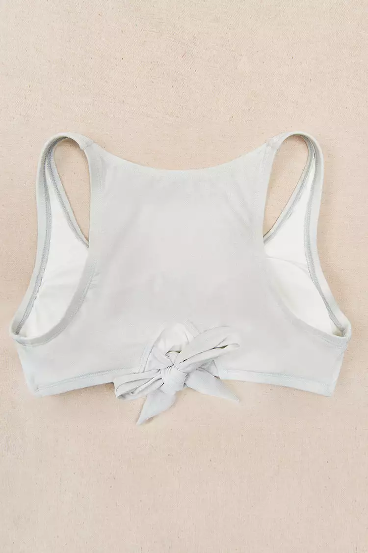 Cupshe Madisen V-neck Cut Out Tie Plus Size Bikini Top 4 Cupshe Madisen V-neck Cut Out Tie Plus Size Bikini Top - Image 4